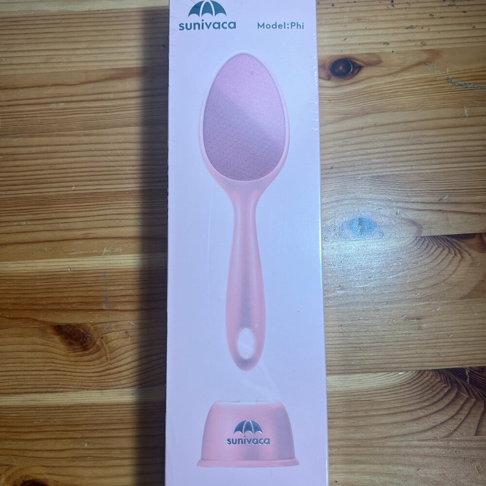 sunivaca 2-Sided Glass Foot File Callus Remover (Pink) Brand New $12